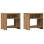 Mesitas noche 2 uds madera ingeniería marrón roble 40x30x40 cm von , Nachttische - Ref: Foro24-855765, Preis: 48,52 €, Rabatt: %