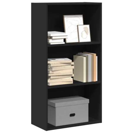 Estantería de madera de ingeniería negra 60x30x114 cm by , Bookcases and shelves - Ref: Foro24-857900, Price: 48,28 €, Discou...