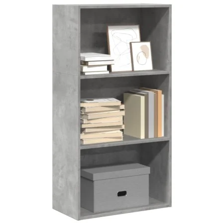 Estantería de madera de ingeniería gris hormigón 60x30x114 cm de , Librerías y estanterías - Ref: Foro24-857902, Precio: 48,7...