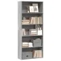 Estantería madera ingeniería gris Sonoma 80x30x189cm de , Librerías y estanterías - Ref: Foro24-3314674, Precio: 84,14 €, Des...
