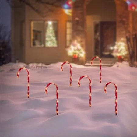 Ambiance Set de bastones de caramelo de Navidad con luces 6 pzas by , Christmas lights - Ref: Foro24-447608, Price: 12,45 €, ...