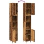 Armario de baño madera de ingeniería envejecida 30x30x190 cm by , Bathroom furniture - Ref: Foro24-857196, Price: 85,51 €, Di...