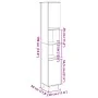 Armario de baño madera de ingeniería envejecida 30x30x190 cm von , Badezimmermöbel - Ref: Foro24-857196, Preis: 84,02 €, Raba...