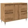 Mueble de baño madera de ingeniería roble artisan 80x33x60 cm de , Muebles de baño - Ref: Foro24-857233, Precio: 123,59 €, De...