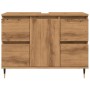 Mueble de baño madera de ingeniería roble artisan 80x33x60 cm by , Bathroom furniture - Ref: Foro24-857233, Price: 132,80 €, ...