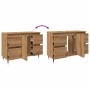 Mueble de baño madera de ingeniería roble artisan 80x33x60 cm by , Bathroom furniture - Ref: Foro24-857233, Price: 132,80 €, ...