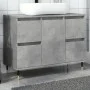 Mueble de baño madera de ingeniería gris hormigón 80x33x60 cm von , Badezimmermöbel - Ref: Foro24-857231, Preis: 92,78 €, Rab...