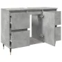 Mueble de baño madera de ingeniería gris hormigón 80x33x60 cm von , Badezimmermöbel - Ref: Foro24-857231, Preis: 92,78 €, Rab...