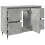 Mueble de baño madera de ingeniería gris hormigón 80x33x60 cm von , Badezimmermöbel - Ref: Foro24-857231, Preis: 94,05 €, Rab...