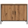 Armario lavabo baño madera ingeniería roble artisan 80x30x60 cm de , Tocadores de baño - Ref: Foro24-857701, Precio: 79,68 €,...