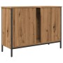 Armario lavabo baño madera ingeniería roble artisan 80x30x60 cm de , Tocadores de baño - Ref: Foro24-857701, Precio: 79,68 €,...