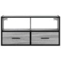 Mueble TV madera ingeniería y metal roble ahumado 80x31x39,5 cm von , TV-Möbel - Ref: Foro24-848922, Preis: 62,88 €, Rabatt: %