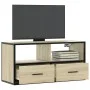 Mueble TV madera ingeniería y metal roble Sonoma 80x31x39,5 cm von , TV-Möbel - Ref: Foro24-848920, Preis: 49,56 €, Rabatt: %
