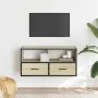 Mueble TV madera ingeniería y metal roble Sonoma 80x31x39,5 cm von , TV-Möbel - Ref: Foro24-848920, Preis: 49,56 €, Rabatt: %