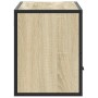 Mueble TV madera ingeniería y metal roble Sonoma 80x31x39,5 cm von , TV-Möbel - Ref: Foro24-848920, Preis: 61,02 €, Rabatt: %