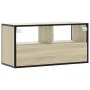Mueble TV madera ingeniería y metal roble Sonoma 80x31x39,5 cm von , TV-Möbel - Ref: Foro24-848920, Preis: 49,56 €, Rabatt: %