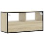 Mueble TV madera ingeniería y metal roble Sonoma 80x31x39,5 cm von , TV-Möbel - Ref: Foro24-848920, Preis: 61,02 €, Rabatt: %