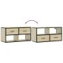 Mueble TV madera ingeniería y metal roble Sonoma 80x31x39,5 cm von , TV-Möbel - Ref: Foro24-848920, Preis: 49,56 €, Rabatt: %