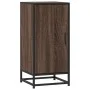 Aparador madera ingeniería y metal marrón roble 35,5x35x76 cm de , Aparadores - Ref: Foro24-848943, Precio: 55,12 €, Descuent...