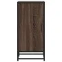 Aparador madera ingeniería y metal marrón roble 35,5x35x76 cm de , Aparadores - Ref: Foro24-848943, Precio: 55,12 €, Descuent...