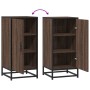 Aparador madera ingeniería y metal marrón roble 35,5x35x76 cm von , Sideboards - Ref: Foro24-848943, Preis: 55,73 €, Rabatt: %