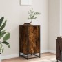 Aparador madera ingeniería y metal roble ahumado 35,5x35x76 cm von , Sideboards - Ref: Foro24-848941, Preis: 54,93 €, Rabatt: %