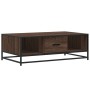 Mesa de centro madera ingeniería metal marrón 100x57x35 cm von , Couchtisch - Ref: Foro24-848763, Preis: 74,96 €, Rabatt: %