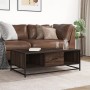 Mesa de centro madera ingeniería metal marrón 100x57x35 cm von , Couchtisch - Ref: Foro24-848763, Preis: 74,96 €, Rabatt: %