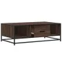 Mesa de centro madera ingeniería metal marrón 100x57x35 cm by , Coffee table - Ref: Foro24-848763, Price: 74,05 €, Discount: %