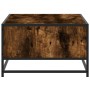 Mesa de centro madera ingeniería metal roble humo 100x57x35 cm von , Couchtisch - Ref: Foro24-848761, Preis: 72,75 €, Rabatt: %