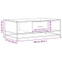 Mesa de centro madera ingeniería metal roble humo 100x57x35 cm von , Couchtisch - Ref: Foro24-848761, Preis: 72,75 €, Rabatt: %