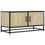 Mueble TV metal y madera ingeniería roble Sonoma 80x34,5x40 cm by , TV Furniture - Ref: Foro24-848825, Price: 52,51 €, Discou...