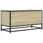 Mueble TV metal y madera ingeniería roble Sonoma 80x34,5x40 cm by , TV Furniture - Ref: Foro24-848825, Price: 52,51 €, Discou...
