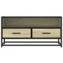 Mueble TV metal y madera ingeniería roble Sonoma 80x34,5x40 cm by , TV Furniture - Ref: Foro24-848810, Price: 61,53 €, Discou...
