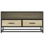 Mueble TV metal y madera ingeniería roble Sonoma 80x34,5x40 cm von , TV-Möbel - Ref: Foro24-848810, Preis: 62,33 €, Rabatt: %