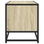 Mueble TV metal y madera ingeniería roble Sonoma 80x34,5x40 cm von , TV-Möbel - Ref: Foro24-848810, Preis: 62,33 €, Rabatt: %