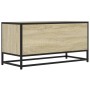Mueble TV metal y madera ingeniería roble Sonoma 80x34,5x40 cm von , TV-Möbel - Ref: Foro24-848810, Preis: 62,33 €, Rabatt: %