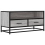 Mueble TV madera ingeniería y metal roble ahumado 80x34,5x40 cm de , Muebles TV - Ref: Foro24-848812, Precio: 64,25 €, Descue...
