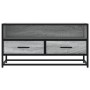 Mueble TV madera ingeniería y metal roble ahumado 80x34,5x40 cm de , Muebles TV - Ref: Foro24-848812, Precio: 64,25 €, Descue...