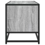 Mueble TV madera ingeniería y metal roble ahumado 80x34,5x40 cm de , Muebles TV - Ref: Foro24-848812, Precio: 64,25 €, Descue...