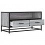 Mueble TV madera ingeniería y metal roble ahumado 80x34,5x40 cm de , Muebles TV - Ref: Foro24-848812, Precio: 64,25 €, Descue...