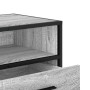 Mueble TV madera ingeniería y metal roble ahumado 80x34,5x40 cm de , Muebles TV - Ref: Foro24-848812, Precio: 64,25 €, Descue...