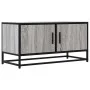 Mueble TV madera ingeniería y metal roble ahumado 80x34,5x40 cm de , Muebles TV - Ref: Foro24-848827, Precio: 52,89 €, Descue...