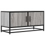 Mueble TV madera ingeniería y metal roble ahumado 80x34,5x40 cm de , Muebles TV - Ref: Foro24-848827, Precio: 52,89 €, Descue...