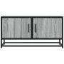 Mueble TV madera ingeniería y metal roble ahumado 80x34,5x40 cm de , Muebles TV - Ref: Foro24-848827, Precio: 52,89 €, Descue...