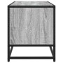 Mueble TV madera ingeniería y metal roble ahumado 80x34,5x40 cm de , Muebles TV - Ref: Foro24-848827, Precio: 52,89 €, Descue...
