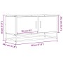Mueble TV madera ingeniería y metal roble ahumado 80x34,5x40 cm de , Muebles TV - Ref: Foro24-848827, Precio: 52,89 €, Descue...