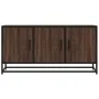 Mueble TV madera ingeniería y metal marrón roble 100x35x50 cm by , TV Furniture - Ref: Foro24-848833, Price: 73,97 €, Discoun...