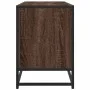 Mueble TV madera ingeniería y metal marrón roble 100x35x50 cm by , TV Furniture - Ref: Foro24-848833, Price: 73,97 €, Discoun...