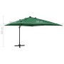 Ampelschirm mit Stange und grünen LED-Leuchten 300 cm von vidaXL, Sonnenschirme - Ref: Foro24-312345, Preis: 200,58 €, Rabatt: %